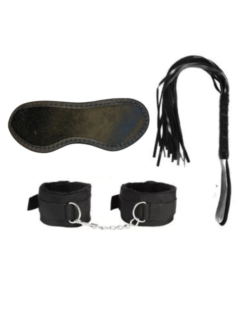 EXITOYS KIT BDSM 3 PIEZAS NEGRO