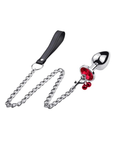 EXITOYS PLUG CON CADENA MEDIO ROJO