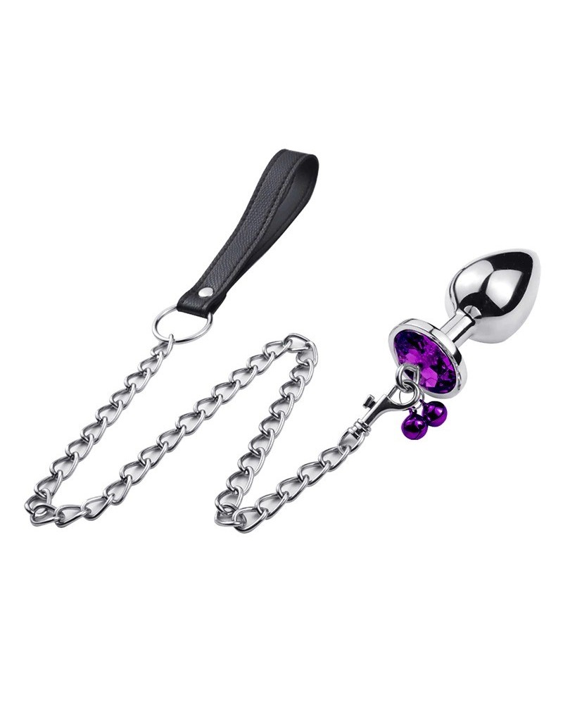 EXITOYS PLUG CON CADENA LARGE VIOLETA