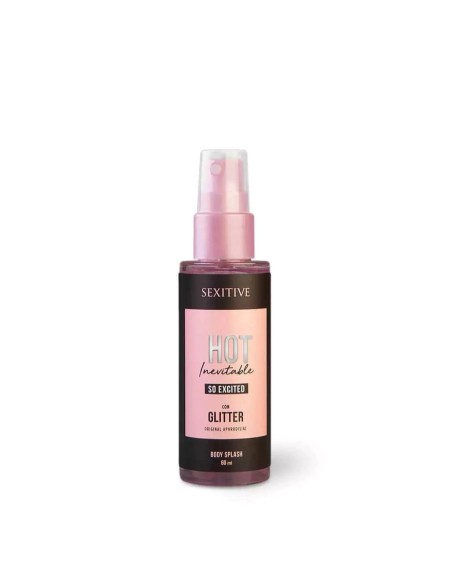 SEXITIVE HOT INEVITABLE BODY SPLASH SO EXCITED GLITTER