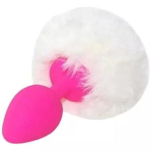 EXITOYS COLA CONEJO SILICONA ROSA